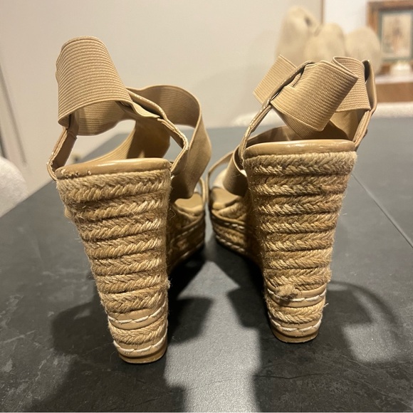 Charles by Charles David Women's Tan Espadrille Wedge Platform Sandals - Picture 3 of 6